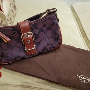 Coach Signature Plum Legacy Mini